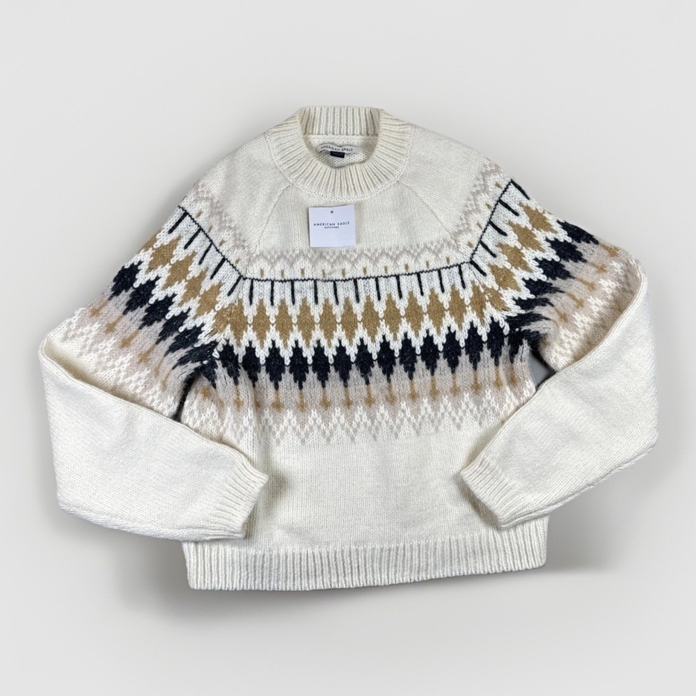 American Eagle Fair Isle Pullover‎ Sweater Women's XS New